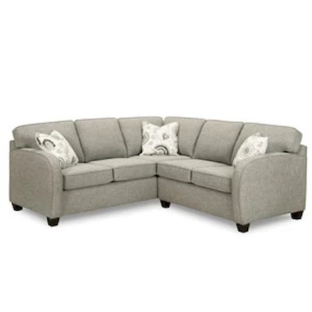 Sectional Sofa with Curved Arms